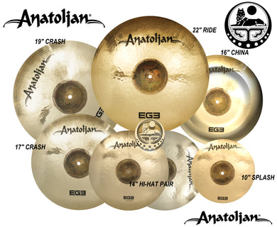Anatolian Cymbals Ege Multi Cymbal Pack Box Set 10-14-16-17-19-22-inch