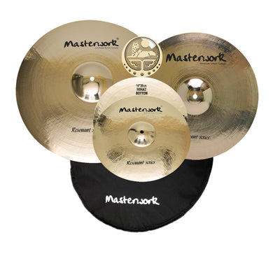 Masterwork Cymbals Resonant Cymbal Pack Box Set (14HH-16CRS-20R+Bag)