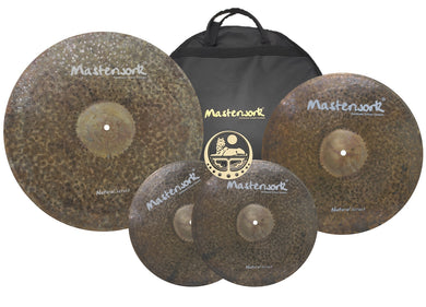 Masterwork Cymbals Natural Cymbal Pack Box Set (14HH-16CRS-20R+Bag)