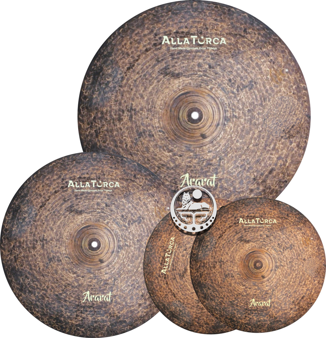 AllaTurca Cymbals Ararat Cymbal Pack Box Set 14-16-20