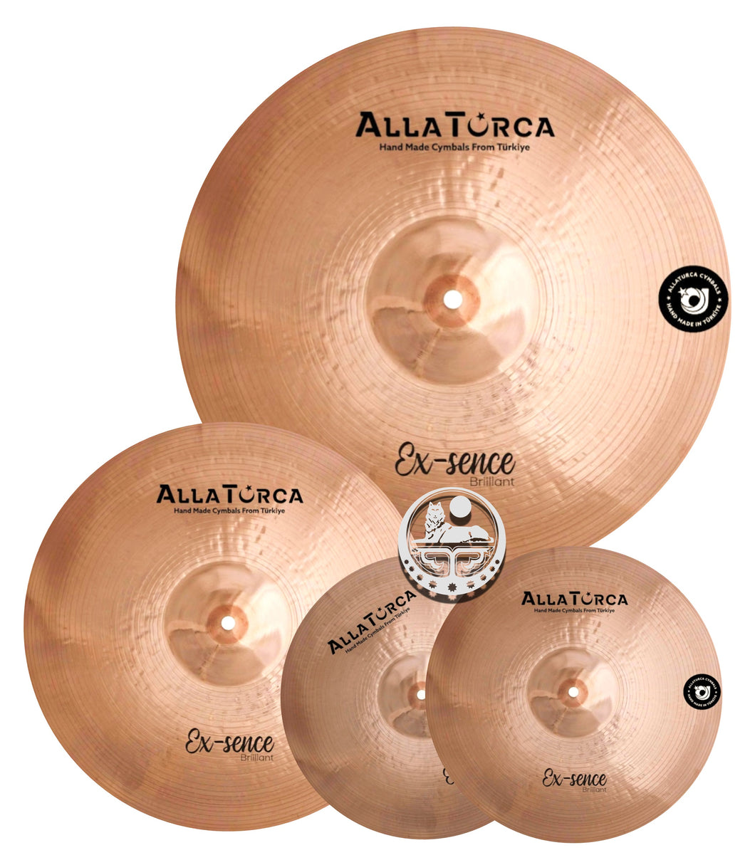 AllaTurca Cymbals Ex-Sence Brilliant Cymbal Pack Box Set 14-16-20