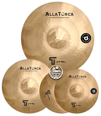 AllaTurca Cymbals Tunnel Cymbal Pack Box Set 14-16-20