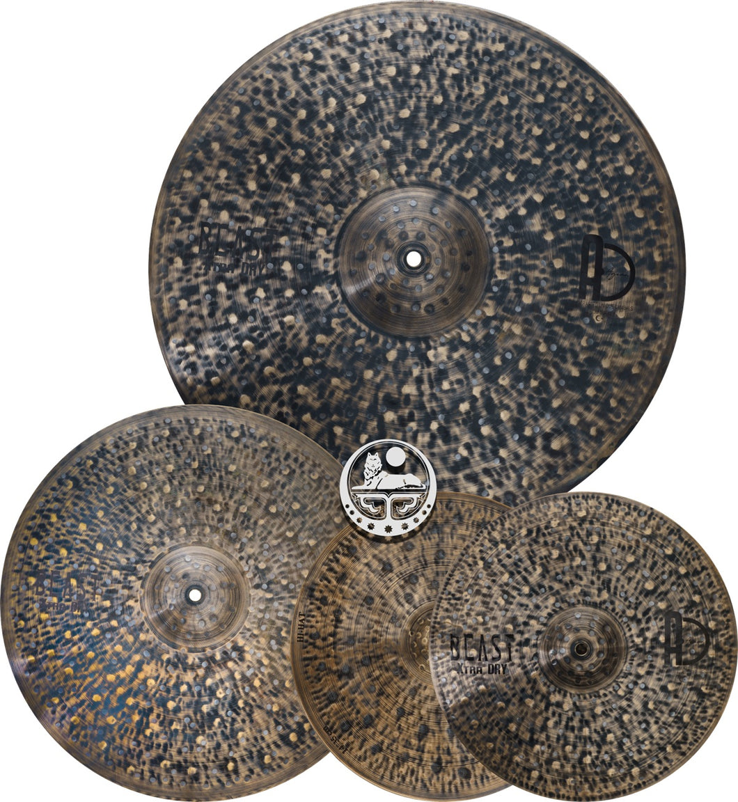 Agean Cymbals Beast Xtra Dry Series Cymbal Pack Box Set