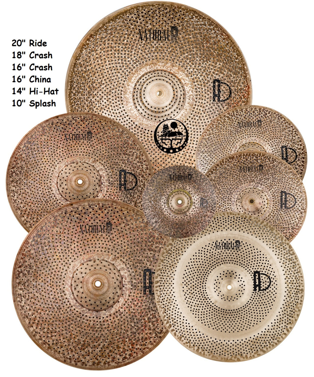 Agean Natural R-Series Low Volume Multi-1 Cymbal Pack Box Set