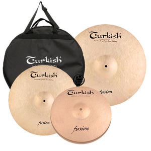 Turkish Fusion Cymbal Pack Box Set (14HH-16CR-20R)