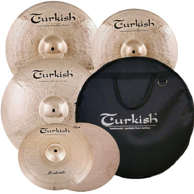 Turkish Moderate Cymbal Pack Box Set (14HH-16/18CR-20R) M-SET-1