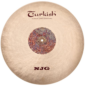 Turkish Cymbals 22" NJG Flat Ride Sizzle/Rivets